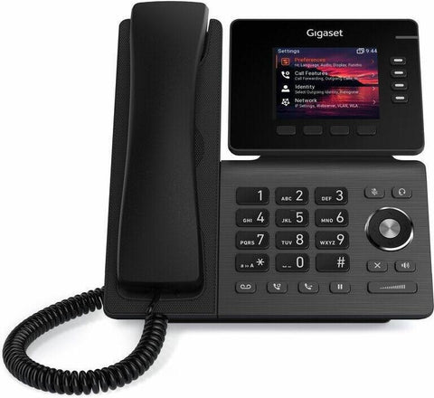 Gigaset P810B IP PRO VoIP-Tischtelefon 3,36 Zoll TFT-Farbdisplay USB Bluetooth PoE Schwarz (S30853-H4107-R101)