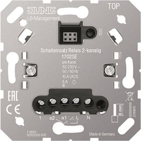 Jung Schalteinsatz Relais 2-kanalig 1702SE (1702SE)