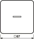 Jung HOME Taster 1fach BTCD17101WW 1 (BTCD17101WW)