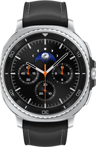 Samsung Galaxy Watch8 Classic - 46 mm - intelligente Uhr mit hybrid band - Hybrid-Eco-Leder - Bandgre: S/M/L - Anzeige 3.4 cm (1.34") (SM-L505FZKADBT)