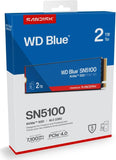 SanDisk 2TB WD BLUE SN5100 NVME SSD - Flash-Speicher (WDBS4F0020BNC-WRSN)