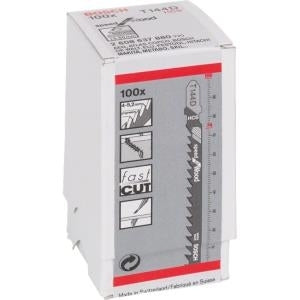 Bosch 2608637880 - Hartstahl (HCS) - Schwarz - Stichsge - Spanholzplatte - Faserplatte - Weichholz - Tischlerplatte (2608637880)