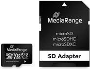 MEDIARANGE SD MicroSD Card 512GB UHS-1 Cl.10 inkl. Adapter (MR947)
