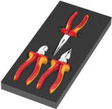 Wera 9784 Schaumstoffeinlage KNIPEX Zangen-Set VDE 1 3-teilig schwarz/grau fr (05150184001)