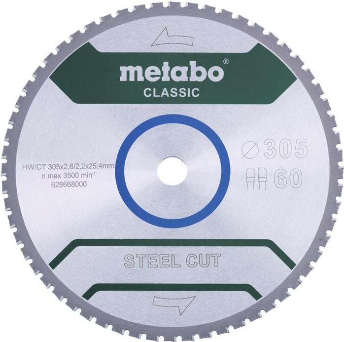 Metabo STEEL CUT CLASSIC 628668000 Kreissgeblatt 305 x 25.4 x 2.2 mm Zhneanzahl: 60 1 St. (628668000)