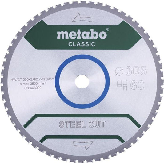 Metabo STEEL CUT CLASSIC 628668000 Kreissgeblatt 305 x 25.4 x 2.2 mm Zhneanzahl: 60 1 St. (628668000)