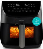 Medion MD 13060 X20 XXL Heiluftfritteuse 6,6 l schwarz 1700 W mit Temperaturfhler