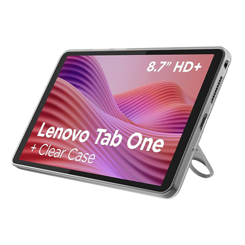 Lenovo Tab One 8,7" - 4GB RAM 128GB WiFi with Clear Case - Grey [Energieklasse D] (ZAF00249GR)