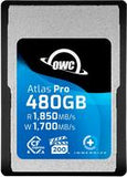 OWC CFXA4P00480 480GB Atlas Pro CFexpress Type A Cards - VPG 200 CFX to B Adapter (OWCCFXA4P00480)