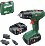 Bosch EasyDrill 18V-40 - Bohrer/Schrauber - schnurlos - 2 Geschwindigkeiten - Bohrfutterschlssel 13 mm - 40 Nm - 2 Akkus, Ladegert enthalten - 18 V