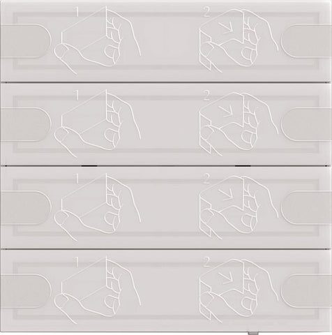 Gira KNX Tastsensor 4 Komfort 4f TS4 ws 5004003 (5004003)