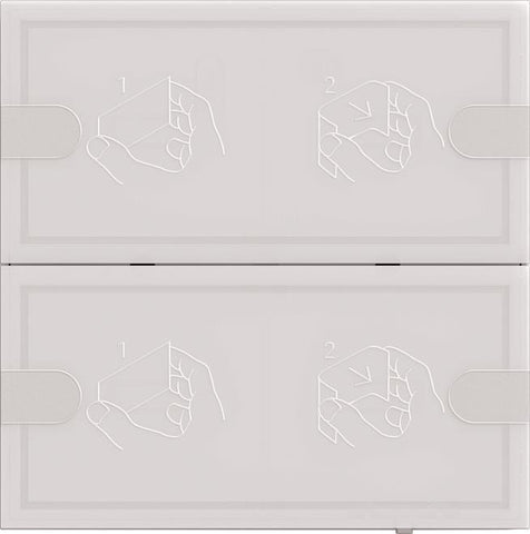 Gira KNX Tastsensor 4 Komfort 2f TS4 ws 5002003 (5002003)
