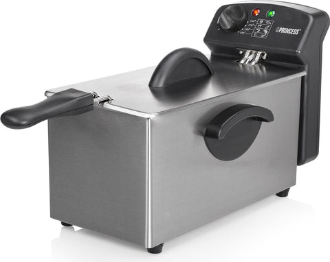 Princess 182626 Famillien Fritteuse Castel - Fritteuse - 3 l - 0,7 kg - 3 l - 190 C - 4 Person(en) (182626)