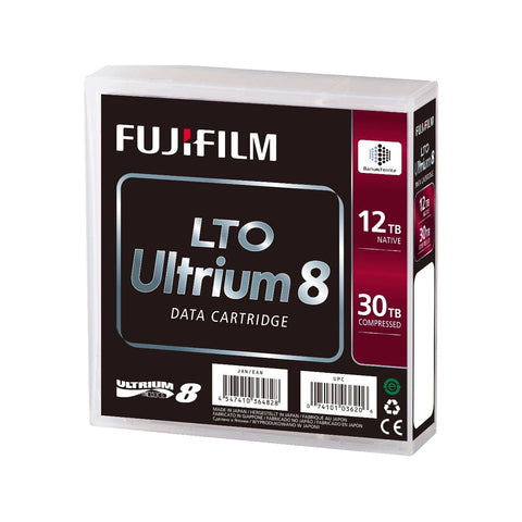 *** Cartucho Fujifilm Fuji LTO8 Ultrium 12TB/30TB Cinta de datos virgen 12000 GB LTO 1,27 cm 