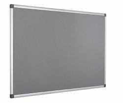 Bi-Office FA0242170 bacheca per appunti Interno Grigio Alluminio (Bi-Office Maya Grey Felt Noticeboard Aluminium Frame 600x450mm - FA0242170 DD)