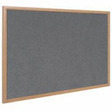 Bi-Office FB8542233 lavagna 1800 x 1200 mm (Bi-Office Earth-It Grey Felt Noticeboard Oak Wood Frame 1800x1200mm - FB8542233 DD)