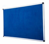 Bi-Office Tablón de anuncios ignífugo bacheca per appunti Interno Blu Alluminio (Bi-Office Maya Fire Retardant Blue Felt Noticeboard Aluminium Frame 1800x1200mm - SA2701170 DD)