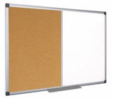 Bi-Office XA0502170 bacheca per appunti Interno Bianco, Legno Alluminio (Bi-Office Maya Combination Board Cork/Non Magnetic Whiteboard Aluminium Frame 1200x900mm - XA0502170 DD)