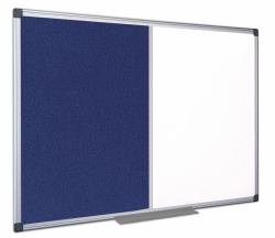 Bi-Office XA0522170 bacheca per appunti Interno Blu Alluminio (Bi-Office Maya Combination Board Blue Felt/Magnetic Whiteboard Aluminium Frame 1200x900mm - XA0522170 DD)