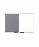 Bi-Office XA0528170 bacheca per appunti Interno Grigio, Bianco Alluminio (Bi-Office Maya Combination Board Grey Felt/Magnetic Whiteboard Aluminium Frame 1200x900mm - XA0528170 DD)