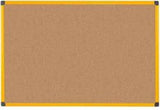 Bi-Office CA0311721 lavagna 900 x 600 mm (Tablero de anuncios de corcho ultrabrillante Bi-Office con marco de aluminio amarillo 600x900mm - CA0311721 DD)
