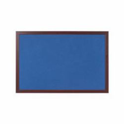 Bi-Office FB8643653 lavagna 2400 x 1200 mm (Tablero de anuncios de fieltro azul Bi-Office Earth-It con marco de madera de cerezo 2400x1200mm - FB8643653 DD)