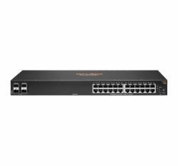HPE Aruba Networking Aruba 6000 24G 4SFP Gestito L3 Gigabit Ethernet [10/100/1000] 1U (HPE Aruba 6000 24G 4SFP Switch - Switch - L3 - Managed - 24 x 10/100/1000 + 4 x Gigabit SFP - side to side airfl