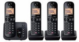 Panasonic KX-TGC264EB telefono Telefono DECT Identificatore di chiamata Nero (PANASONIC KX-TGC264EB DECT QUAD) - Versione UK