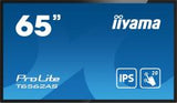 iiyama T6562AS-B1 visualizzatore di messaggi Pannello piatto interattivo 163,8 cm [64.5] IPS 500 cd/m 4K Ultra HD Nero Touch screen Processore integrato Android 8.0 24/7 (65 T6562AS-B1 Interactive