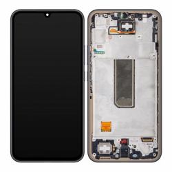 Genuine Samsung A34 5G / A346  Replacement AMOLED Touch Screen Assembly With Chassis  Graphite  Service Pack  GH82-31200A
