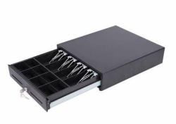 350 mm cash drawer 4B/8C - 350 x 405 x 90 mm - Black - Warranty: 24M