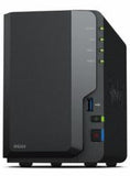 Synology DS223 NAS Desktop Realtek RTD1619B 2 GB DDR4 16 TB HDD DiskStation Manager Nero (Synology D223 16TB [WD RED PLUS] 2 bay desktop NAS; Realtek RTD1619B quad-core; 2GB non-ECC DDR4; 1 x 1GbE RJ