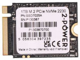 2-Power SSD7025A drives allo stato solido (1TB M.2 PCIe NVMe 2230)