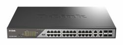 D-Link DSS-200G-28MPP/B switch di rete Gestito L2 Gigabit Ethernet [10/100/1000] Supporto Power over Ethernet [PoE] (28-PORT GIGABIT ETHERNET POE++ - SURVEILLANCE SWITCHES)