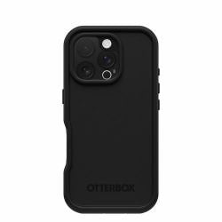 OtterBox FRE - Protective waterproof case for mobile phone - MagSafe compatibility - polycarbonate layer, thermoplastic elastomer [TPE] - black - for Apple iPhone 16 Pro