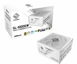 Asrock 1000W Steel Legend SL-1000GW PSU, Fully Modular, 80+ Gold, Cybenetics Platinum & Lambda A, ATX 3.1, PCIe 5.1, White