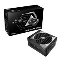 ASRock TC-1300T 1300W ATX, Power Supply Unit, 80 PLUS TITANIUM Certified. 135mm Striped Axial FDB Fan, High Efficiency PSU