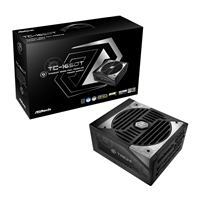 ASRock TC-1650T, 1600W ATX Power Supply Unit, 80 PLUS TITANIUM Certified. 135mm Striped Axial FDB Fan, High Efficiency PSU