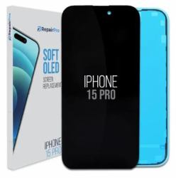 ReplaceBase RBSKU22727 ricambio per cellulare Display Nero (RepairPro  iPhone 15 Pro  Replacement Screen [120Hz]  Soft OLED)