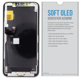 ReplaceBase RBSKU22716 ricambio per cellulare Display Nero (RepairPro  iPhone 11 Pro  Replacement Screen  Soft OLED)
