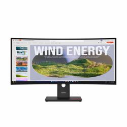 Lenovo ThinkVision T34WD-40 LED display 86,4 cm [34] 3440 x 1440 Pixel Wide Quad HD Nero (Lenovo ThinkVision T34WD-40 - LED monitor - curved - 34 - 3440 x 1440 UWQHD @ 120 Hz - VA - 300 cd/m? - 3000:
