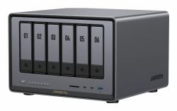 Ugreen NASync DXP6800 Pro NAS Compatta Intel Core i5 i5-1235U 8 GB DDR5 UGOS Pro Nero (UGREEN NASync DXP6800 Pro; 6-Bay Thunderbolt NAS with Inte l 10-Core i5 CPU [Up to 4.40 GHz]; 8GB DDR5; 4x