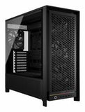 Corsair FRAME 5000D RS Midi Tower Nero (Corsair FRAME 5000D RS Modular Gaming Case w/ Glass Side, E-ATX, 4x PWM Fans, InfiniRail Fan Mounting, USB-C, ARGB Strip, Asus BTF Compatible, Black)