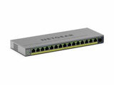 NETGEAR GS116EPP Gestito L2/L3 Gigabit Ethernet [10/100/1000] Supporto Power over Ethernet [PoE] Grigio (16-PORT POE+ 1G PLUS SWITCH - 1XSFP PORT 231W)