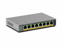 NETGEAR GS108EP Gestito L2/L3 Gigabit Ethernet [10/100/1000] Grigio (NETGEAR Easy Smart GS108EP - Switch - L3 - smart - 8 x 10/100/1000 [PoE+] - desktop, wall-mountable - PoE+ [62 W])