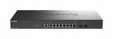D-Link DXS-1210-10MP/B switch di rete Gestito L2+ 10G Ethernet [100/1000/10000] Supporto Power over Ethernet [PoE] Nero (10-PORT 10G MULTI-GIGABIT POE++ - SMART MANAGED SWITCH WITH 2 X 10)