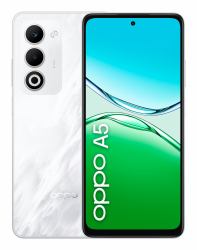 OPPO A5 Smartphone, Foto AI 50MP, Frontale 5MP, Display 6.67 90HZ LCD HD+, 6000mAh, RAM 6[Esp2GB/4GB/6GB]+ROM 128GB [esp1TB], IP65, [Versione Italia], Mist White (OPPO)
