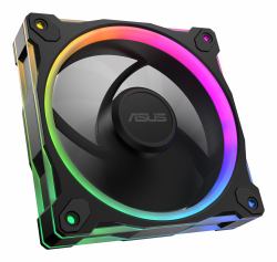 ASUS Prime MR120 Fan ARGB Reverse Black Case per computer Ventilatore 12 cm Nero (Asus Prime MR120 ARGB Reverse Blade 12cm PWM Case Fan, Sleeve Bearing, 28mm Frame, Dual-Sided Lighting, 1600 RPM, Bla