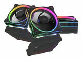 ASUS Prime MR120 Fan ARGB Black 3in1 Case per computer Ventilatore 12 cm Nero (Asus Prime MR120 ARGB 12cm PWM Case Fans [3 Pack], Sleeve Bearing, 28mm Frame, Dual-Sided Lighting, 1600 RPM, Black)