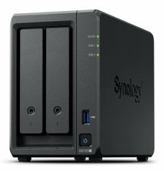 Synology DiskStation DS725+ NAS Ryzen Embedded R1600 4 GB DDR4 Nero (Synology DS725+ 24TB [Synology HAT53] 2 bay Plus series with Ryzen R1600; 4GB Ram [32GB max]; 1x 2.5GbE; 1x 1GbE; 2x M.2 NVMe slot